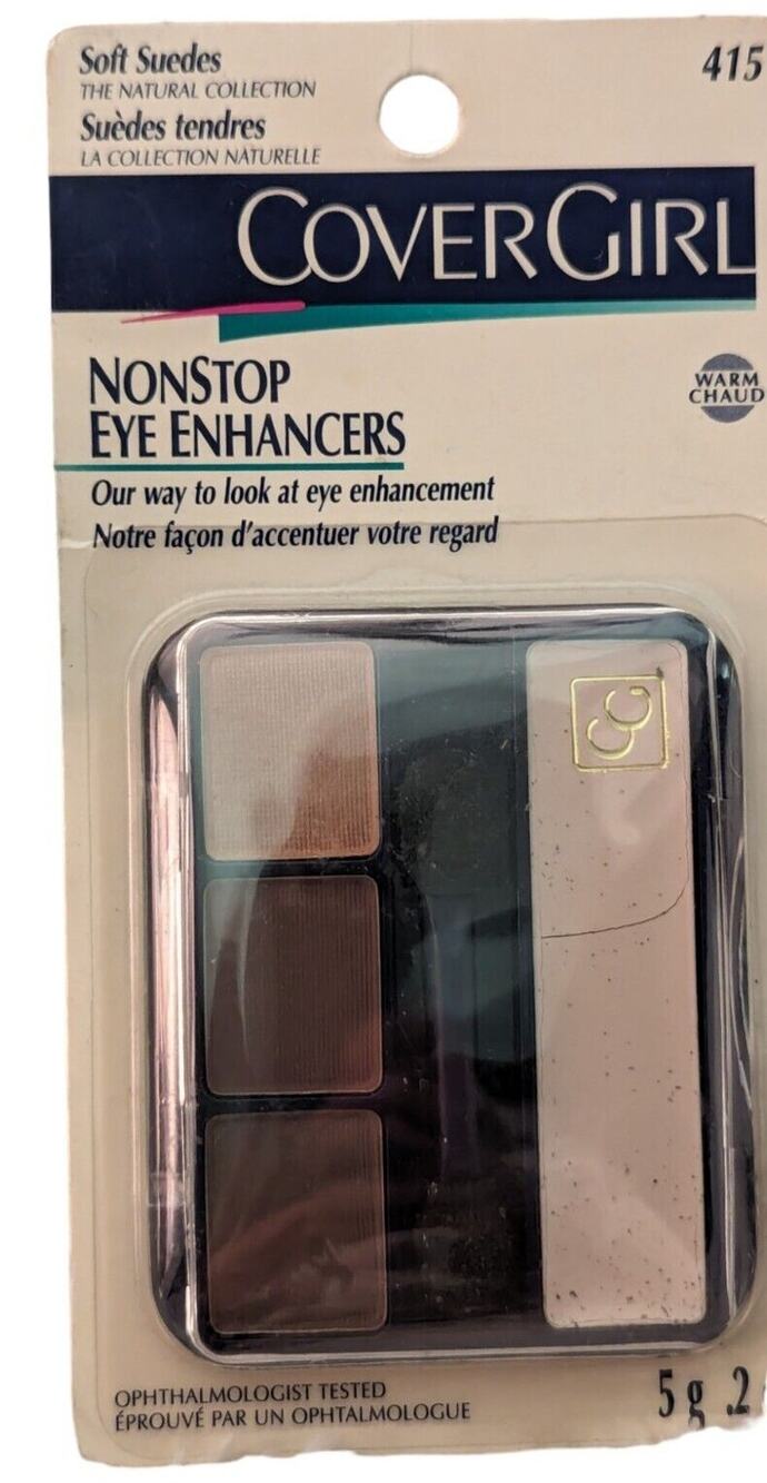 Vtg CoverGirl Nonstop Eye Enhanchers Soft Suedes 415 New in Package Eyeshadow